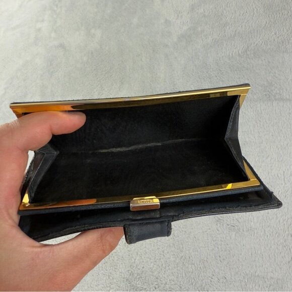 CHANEL CC Logo Grained Calfskin Leather Bifold Wallet Black - Picture 16 of 16